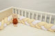 Baby Oliver Πάντα Πλεξούδα Εσωτερική Εκρού-λευκό 20x200cm