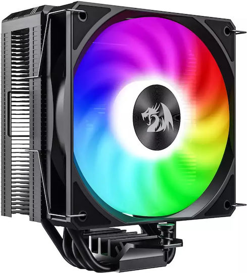 Redragon CC-1013 CPU Kühlung für Socket /A/M/4/ /A/M/5/ /1/2/0/0/ /1/1/5/x/ /1/7/0/0/ mit RGB Beleuchtung Schwarz