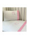 Bunny Bebe Set Baby Bettlaken Für Krippe Baumwolle Rosa 70x140cm