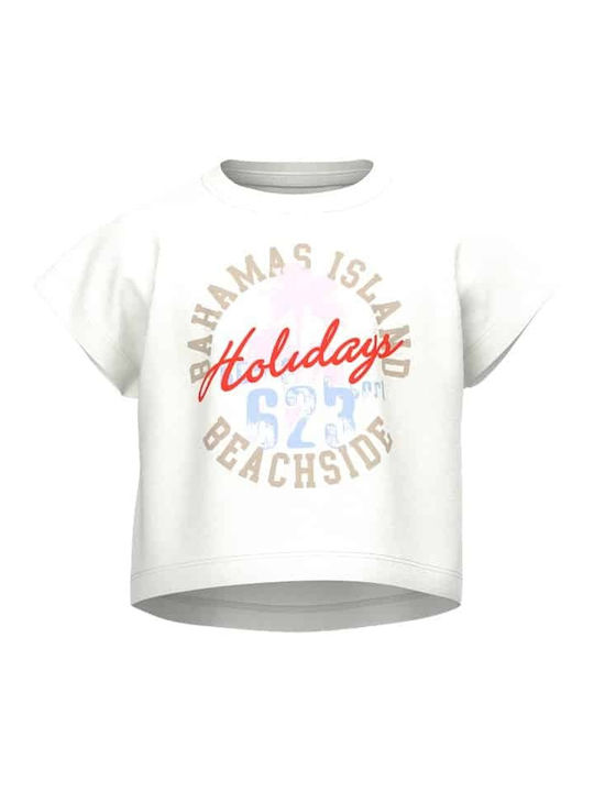 Name It Kids' Crop Top Short Sleeve White