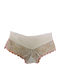 Femeie Boxer cu Dantelă White