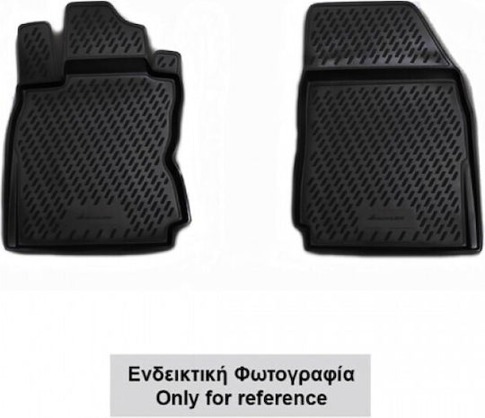Novline Предни Постелки Тип Скафак 2бр от Маркуч за Ford Transit 2006-2014 Черен / Черно