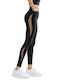 Damen Lang Leggings Formendefinition Hohe Taille & Push-up Schwarz