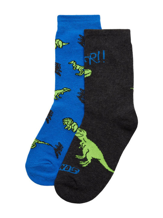Ysabel Mora Kindersocken Blue-anthracite 2 Paar