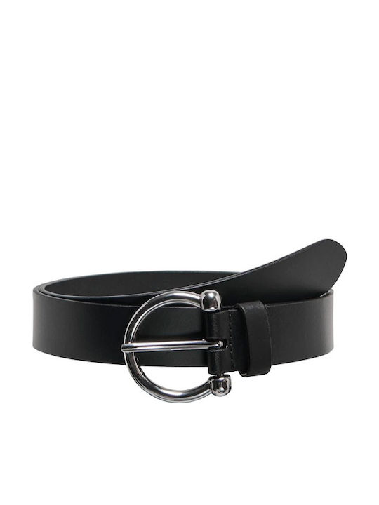 Only Leather Women's Belt Black