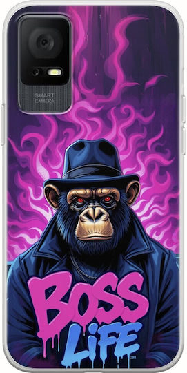 Boss Life Chimpanzee Tcl 405 Flexible TPU Transparent Silicone