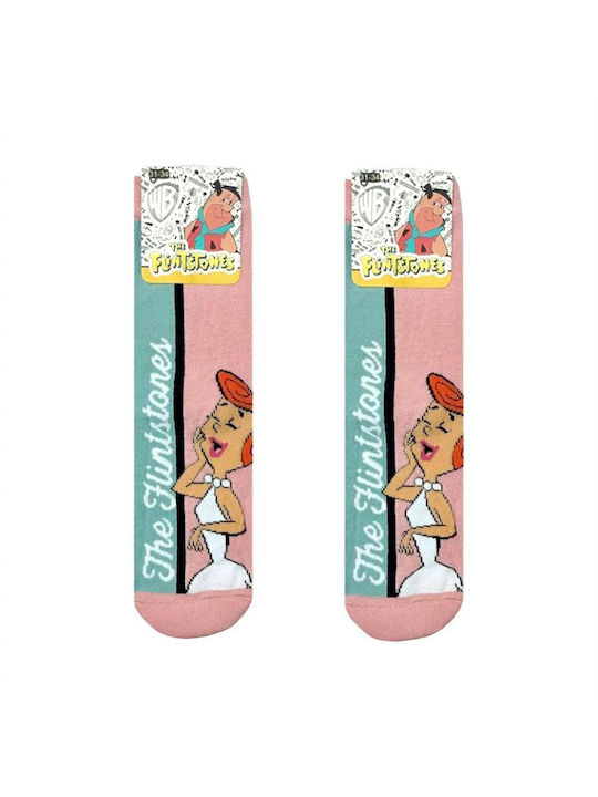 Disney Kids' Socks Flintstones Pink