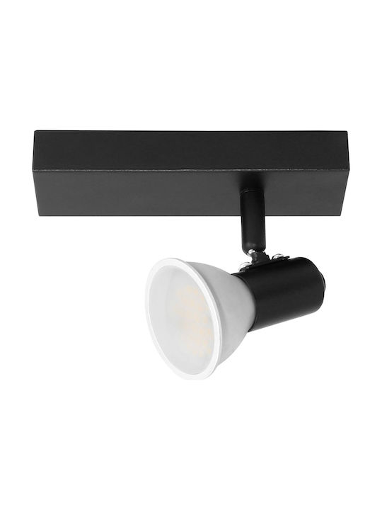 Orno Single Spot with Socket GU10 in Black Color
