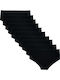High Waist Women's Slip MultiPack Black 10 PACK