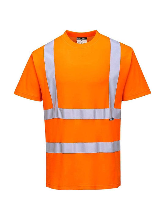 Tricou Scurt cu Benzi Reflectorizante Portocaliu S170ORR Portwest
