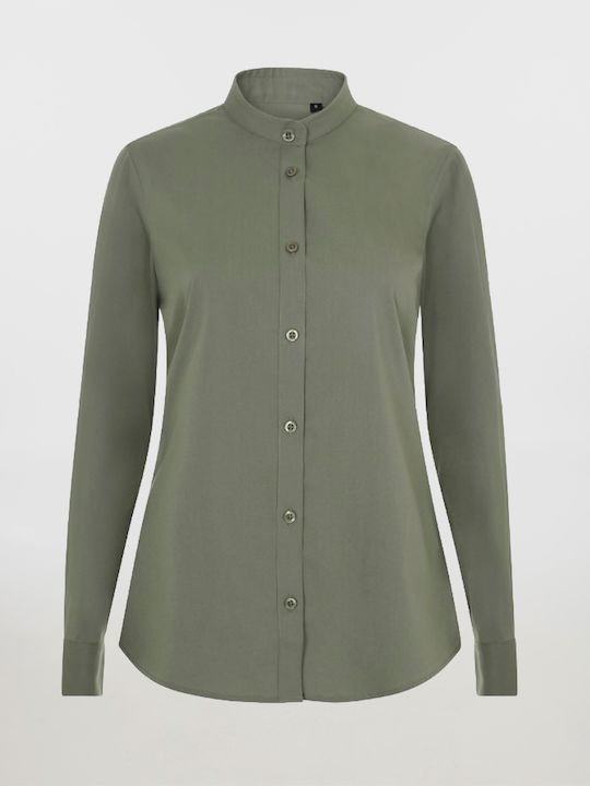 Damen Mao Stretch Langarmhemd Velilla Masta-405...