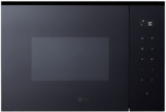 LG Εντοιχιζόμενος Φούρνος Μικροκυμάτων με Grill 25lt Μαύρος