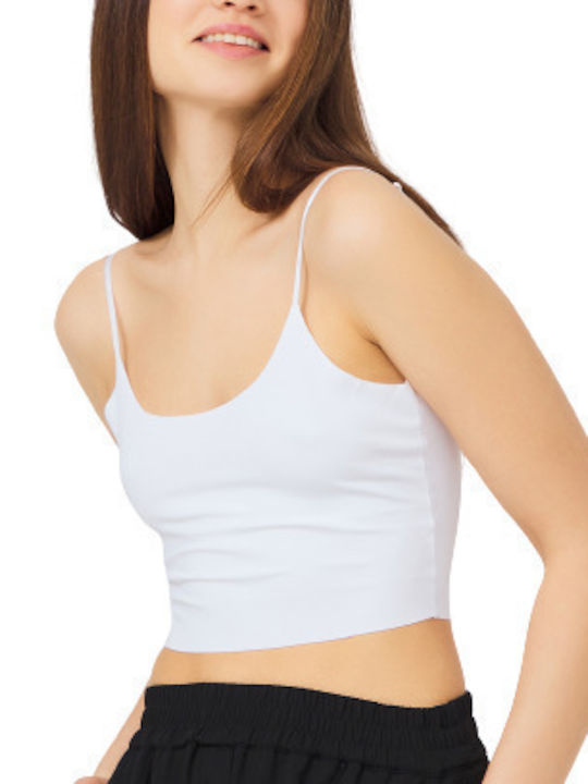 CottonHill Cu Bretele White Tricou pentru femei