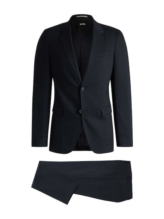 Men's Summer Suit Slim Fit Navy Blue