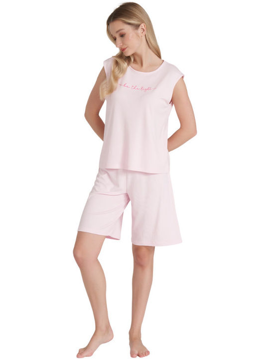 Pijadore Winter Damen Pyjama-Set Pink