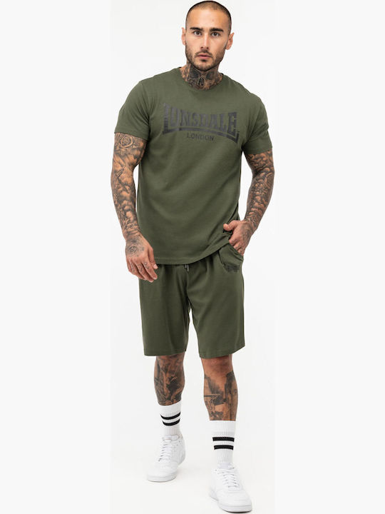 Lonsdale Moy Тениска Olive/black