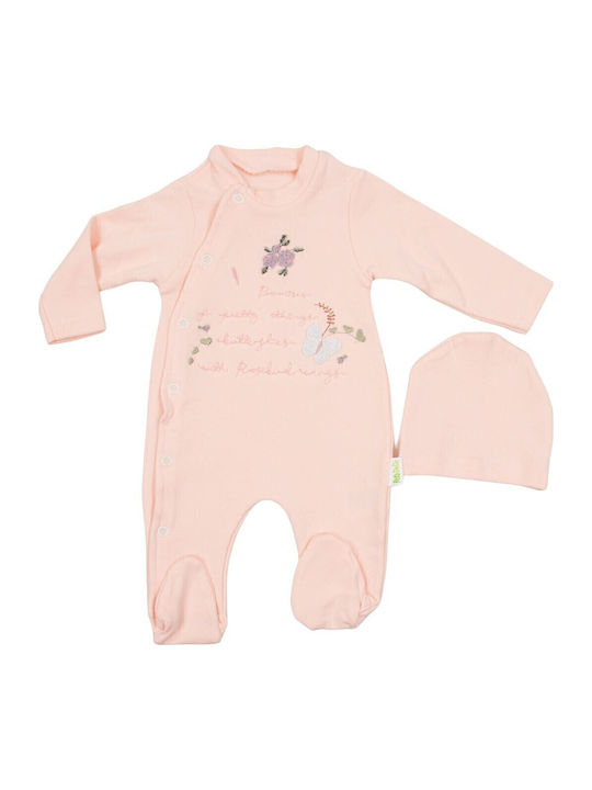 Kamtex Baby Body pentru Bebeluși Mânecă lungă Salmon