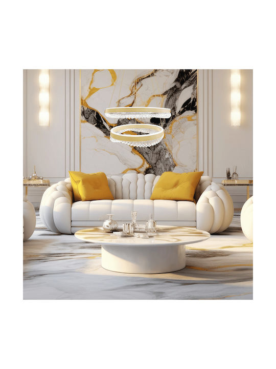Eko Light Висящо Осветително Тяло Златист 60x60см.