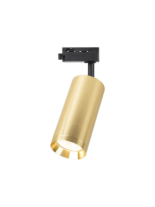 Eko Light Μονό Σποτ με Ντουί GU10 σε Χρυσό Χρώμα