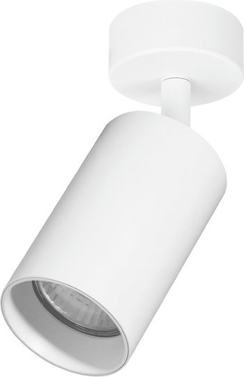 Eko Light Единично Спот с Цокъл GU10 в Бял Цвят