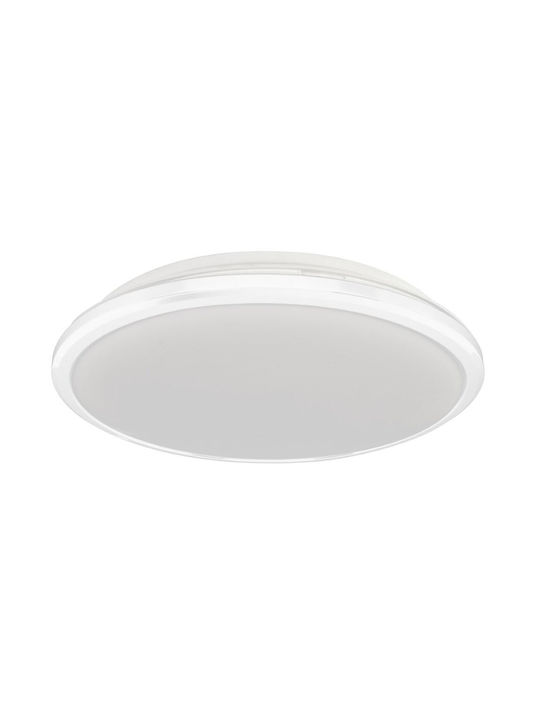 Eko Light Ceiling Mount Light Bathroom White with Integrated LED