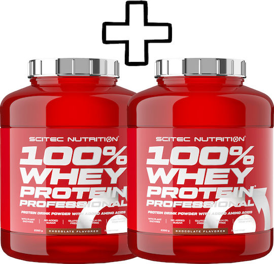 Scitec Nutrition 100% Whey Protein Professional 2350g Strawberry White Chocolate & Scitec Nutrition 100% Whey Protein Professional 2350g Peanut Butter Custom Bundle