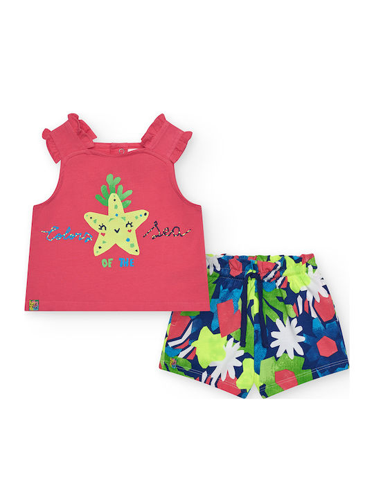 Kinder-Set mit Shorts Sommer 2Stück Mehrfarbig