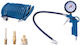 Manometru presiune anvelope Scheppach set duze 5m 7906100724