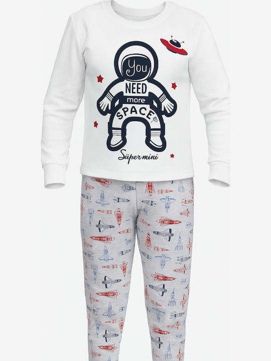 Hashtag Kids' Pajamas Winter White