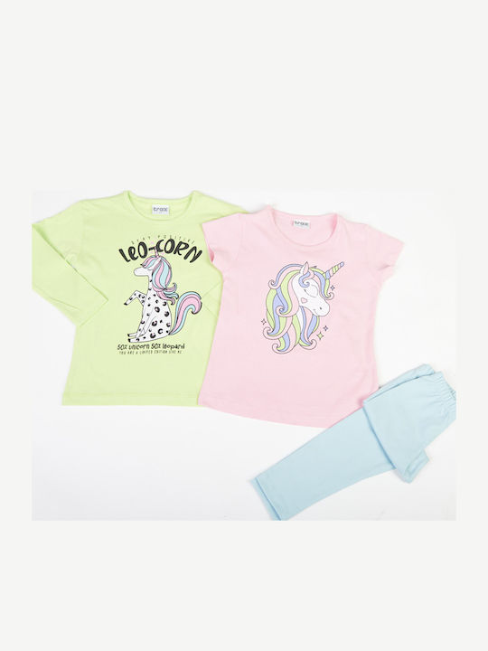 Trax Set pentru copii cu pantaloni Vară 3buc Lime