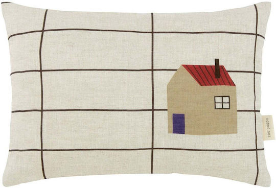Vibes Μαξιλάρι Ορθογώνιο Black Grid Home 33x22 S