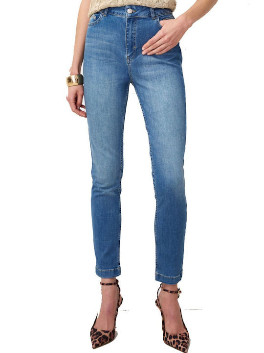 Talie înaltă Blugi de damă cu croială skinny Navy
