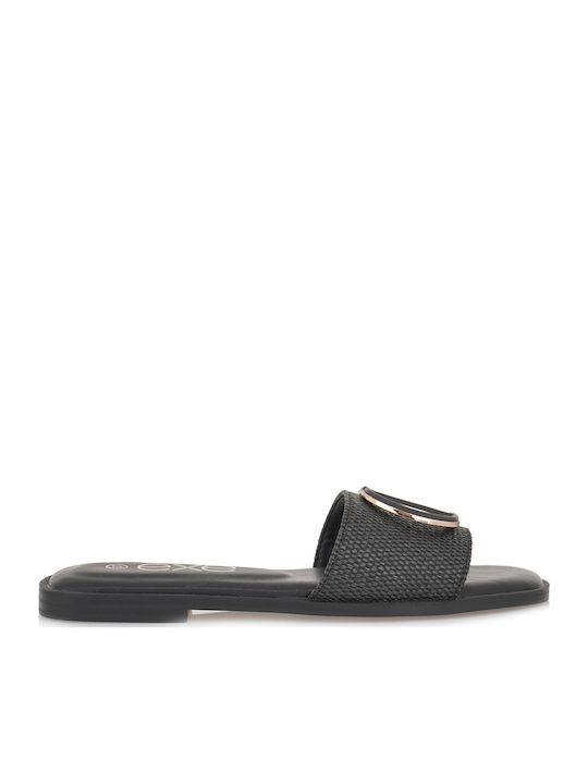 Exe Flache Sandalen für Damen in Schwarz Farbe
