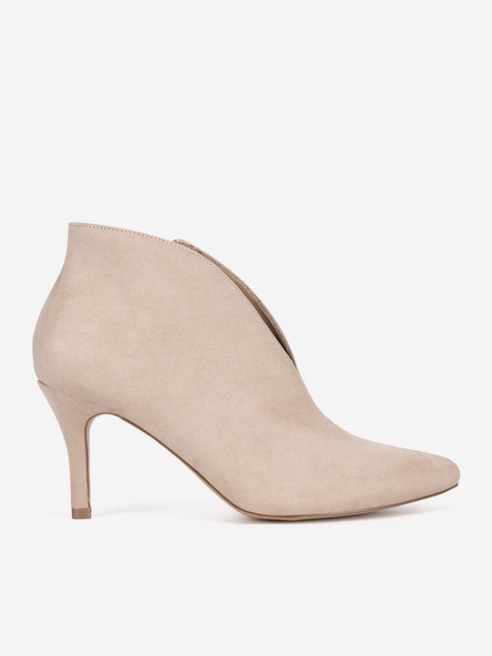 Stiefeletten Damen Beige