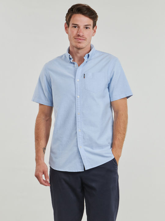 Superdry Kurzärmlig Hemd Blau