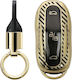 Tesla Car Key Cover Silicone Keychain Model S Y 3 Metallic Carbon Fiber Gold Black Kwm000025gr001c