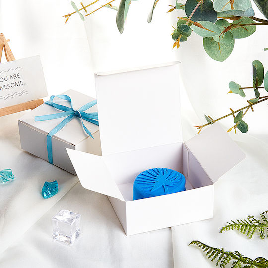 Paper Box for Gift White 9x4x9cm. 10pcs