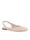 Lederne Damen Ballerinas Slingback mit Riemen in Rosa Farbe