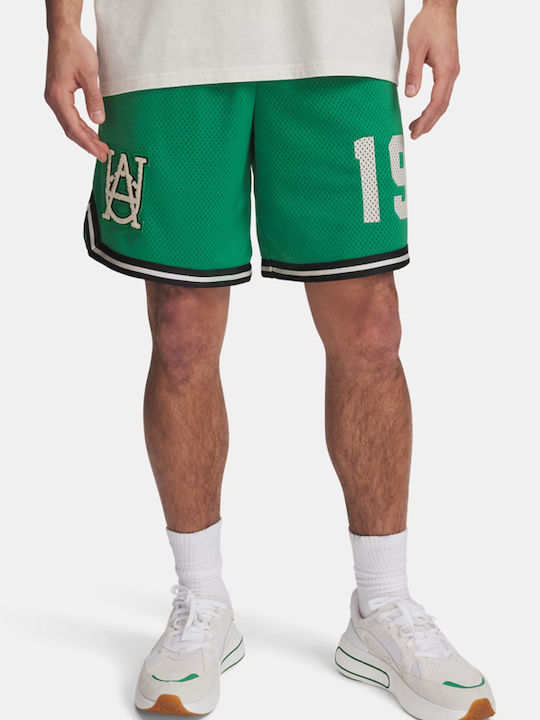 Under Armour Hoops Sportliche Herrenshorts Green