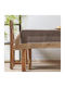 Αιγαίον Τραπεζομάντηλο με Κέντημα Brown/mocca 140x180εκ.