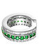 Kritsimis Fake It Green Line Fake Σκουλαρίκι Piercing από Ασήμι Πράσινο