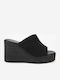 Women's Suede Platform Shoes Black