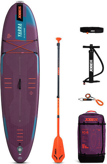 Jobe Yarra Φουσκωτή Σανίδα SUP / Kayak με Μήκος 3.2m Μωβ
