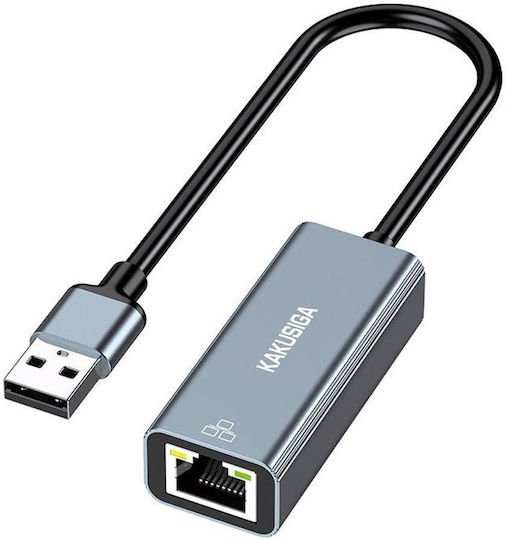 Kakusiga KSC-906/СИВ USB Адаптер За Мрежа С Проводников Ethernet Свързване