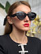 SeeVision Women's Sunglasses with Black Plastic Frame and Black Lens 50103-BLACK