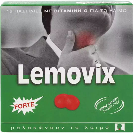 Lemovix Forte Παστίλιες Χωρίς Ζάχαρη Ευκάλυπτος & Μέντα 40gr 16τμχ
