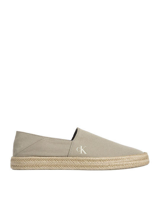 Fabric Men's Espadrilles in Gray Color