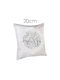 Sofa Cushion White 20x20cm