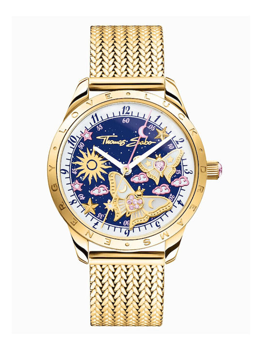 Thomas Sabo Women's Watch with Gold Metal Bracelet