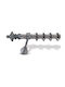 Enis by Domus Metallic Curtain Pole Channel Double with Rail Φ25mm 240cm Channelized